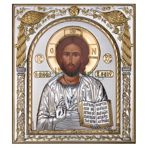 Εικόνα Ασημένια Χριστός Ευλογων ΑΣΗΜΙ Εκκλησιαστικα Ειδη - melissokeri.gr