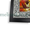 Αρχων Μιχαηλ-Εικόνα με Μαύρο χρώμα ξύλο με Μέταλλο ΞΥΛΟ & ΜΕΤΑΛΛΟ
